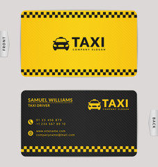 Fototapeta premium Business card for taxi company.