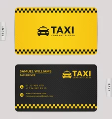 Foto op Plexiglas Business card for taxi company. © RainLedy