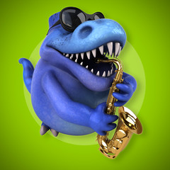 Fun Trex - 3D Illustration © Julien Tromeur