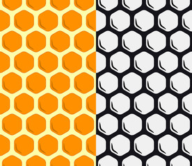 Seamless Honeycomb Vector Pattern. Geometric Background