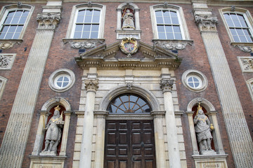 Fototapeta na wymiar Facade of Worcester Guildhall, England