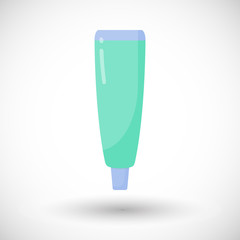Toothpaste tube vector flat icon