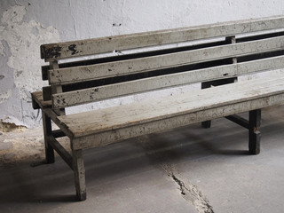 Old wood bench
