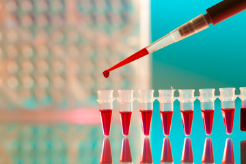 Pipette and Pcr strip
