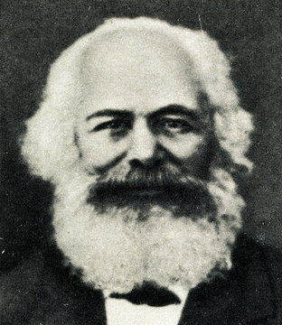 Karl Marx (1818-1883), Prussian-born philosopher, economist, political theorist, in 1882