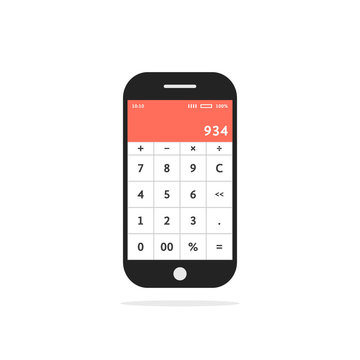 Calculator Mobile App In Smart Phone