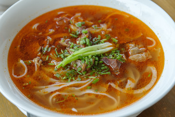 Vietnam rice noodle Bun Bo