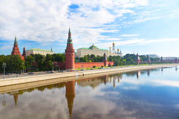 Obraz premium Moscow Kremlin, summer day