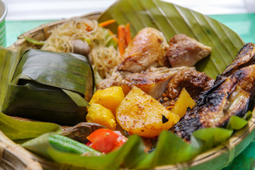 Filipino traditional set meal