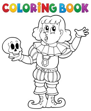 Coloring book actor theme 1
