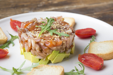 Tartar Salmon with avocado