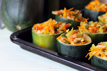 stuffed zucchini dish