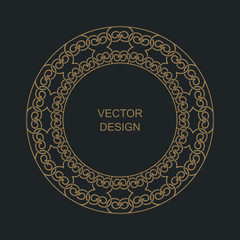 Monogram line vintage frame