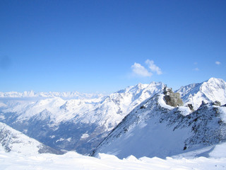 Schweizer Berge im Winter