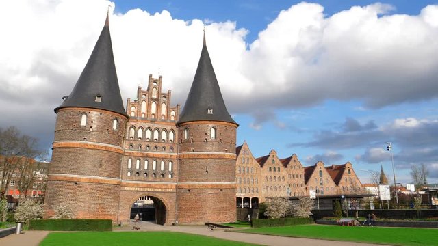 Holsten Gate, Luebeck, Germany.