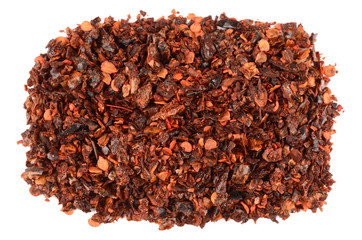 paprika on a white background