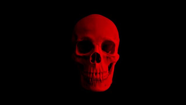 Red Skull Opens Mouth Eats Camera POV - 4 Versions