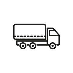 Truck - vector icon.