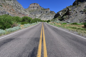 Naklejka premium Spring Valley state park in Nevada in summertime. 