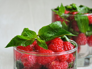 Raspberry mint drink. Drink to quench your thirst.