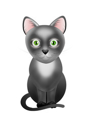 Black cat illustration