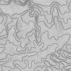 Topographic map background with space for copy . Line topography map contour background , geographic grid abstract vector illustration . Mountain hiking trail over terrain .