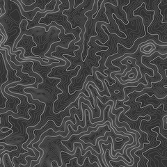 Fototapeta premium Topographic map background with space for copy . Line topography map contour background , geographic grid abstract vector illustration . Mountain hiking trail over terrain .