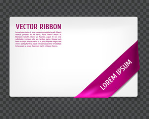Corner vector ribbon