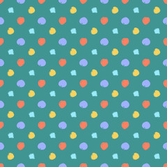Seamless colorful pattern with circles