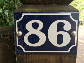 Number 86 House Number