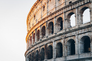 Obraz premium The Colosseum in the morning light. Rome, Italy