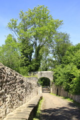 Fototapeta na wymiar Tor zum Schloss Spangenberg