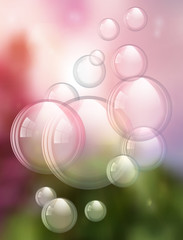 An illustration of an abstract summertime background.