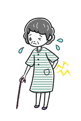 腰痛の高齢者