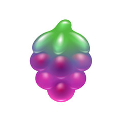 Blackberry jelly candy icon.