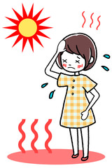 熱中症　女性