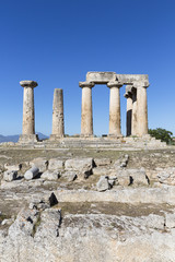 Temple of Apollo, Ancient Corinth, Greece, Europe