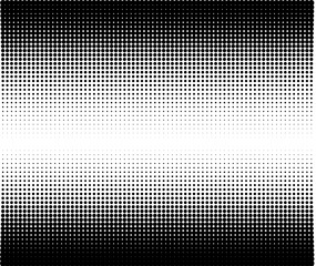 Halftone pattern. Comic background. Dotted retro backdrop with circles, dots. Design element for web banners, posters, cards, wallpapers, sites. Pop art style. Vector illustration. Black and white