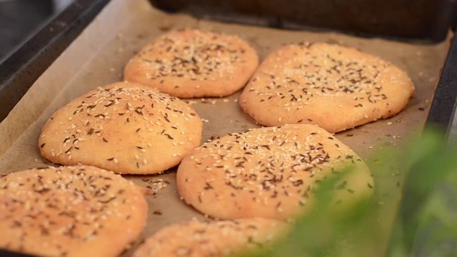 Homemade crackers prepare, dough and final product, stock footage