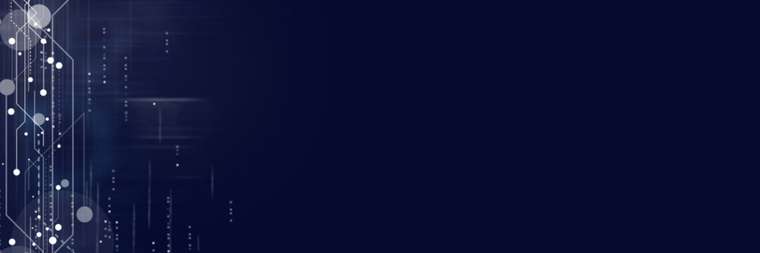 Digital technology and science background.