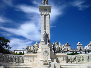 Fototapeta na wymiar Cadiz (Spain). Monument to the Constitution of 1812 in the city of Cadiz