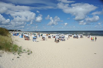 Strand in Ahlbeck auf Usedom