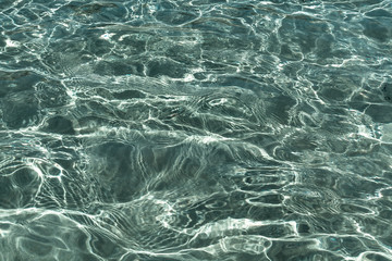 Abstract texture. Water ocean background. Clear blue ripple aqua texture