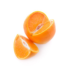 sweet ripe orange Isolated on white background