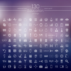 Set of education icons