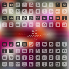 Set of medicine icons