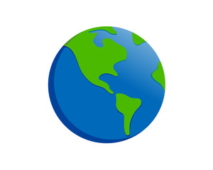 Earth Cartoon Icon