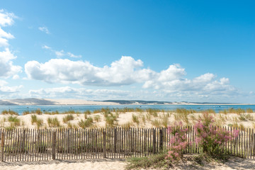DUNE DU PYLA (Bassin d'Arcachon, France), vue depuis le Cap Ferret