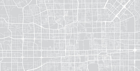 Vector city map of Beijing, China