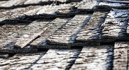 old vintage wooden roof texture background
